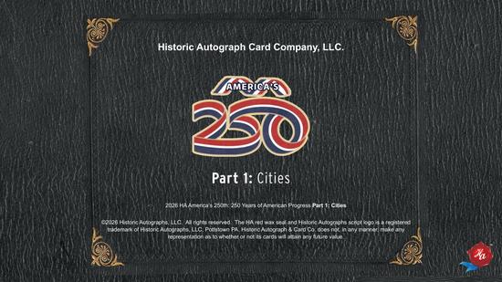 Image for 2026 Historic Autographs America's 250th Anniversary Part 1: Cities Hobby 24-Box Case