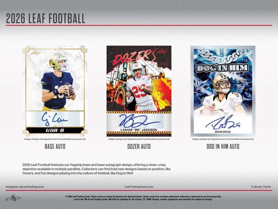 Image for 2026 Leaf Football Hobby 10-Box Case