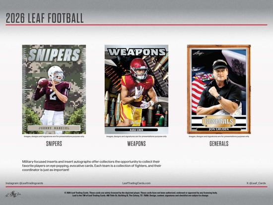 Image for 2026 Leaf Football Hobby 10-Box Case