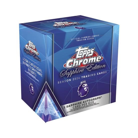 Image for 2026 Topps Chrome Premier League EPL Soccer Sapphire Edition Box