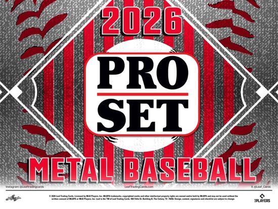 Image for 2026 Leaf Pro Set Metal Baseball Hobby Jumbo Box
