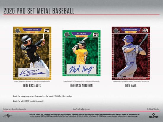 Image for 2026 Leaf Pro Set Metal Baseball Hobby Jumbo Box