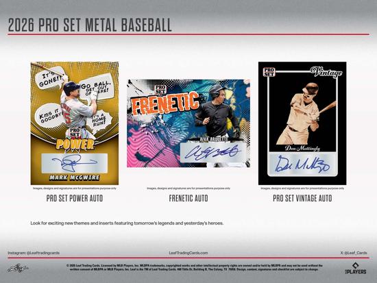 Image for 2026 Leaf Pro Set Metal Baseball Hobby Jumbo Box