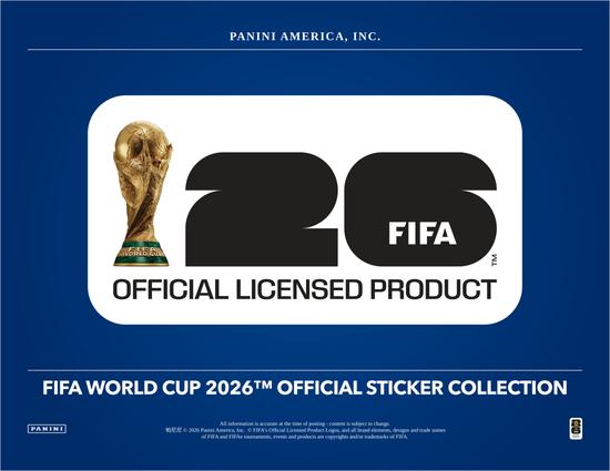 Image for 2026 Panini FIFA World Cup Soccer Sticker Combo 4-Box Case - US Version