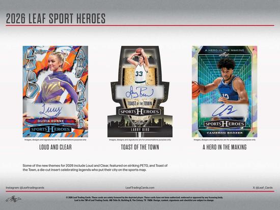 Image for 2026 Leaf Metal Sports Heroes Hobby 10-Box Case