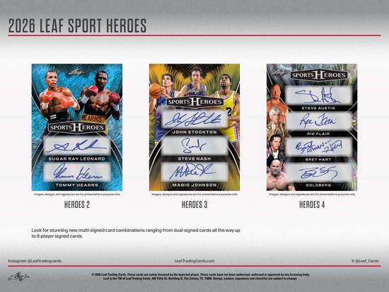 Image for 2026 Leaf Metal Sports Heroes Hobby 10-Box Case