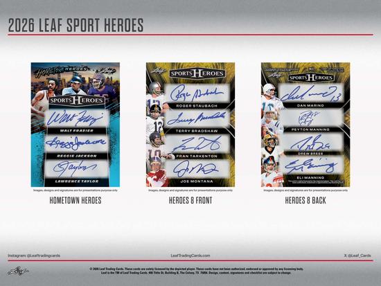 Image for 2026 Leaf Metal Sports Heroes Hobby 10-Box Case