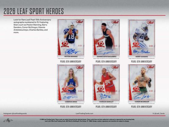 Image for 2026 Leaf Metal Sports Heroes Hobby 10-Box Case