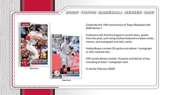 Image for 2026 Topps Series 1 Baseball Hobby 12-Box Case