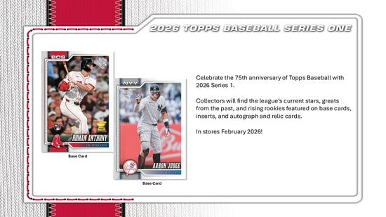Image for 2026 Topps Series 1 Baseball Mega 20-Box Case