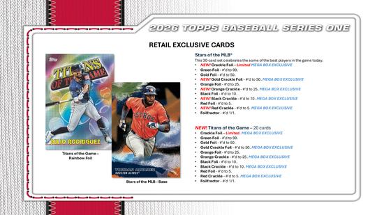Image for 2026 Topps Series 1 Baseball Mega 20-Box Case