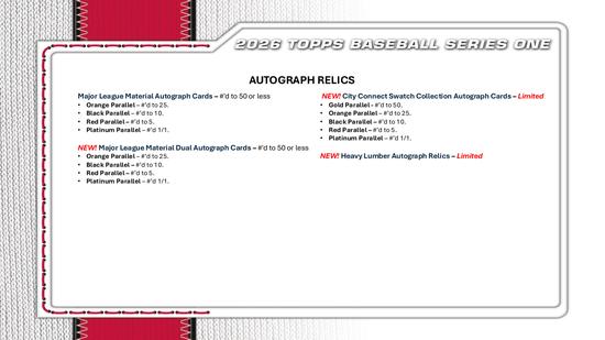 Image for 2026 Topps Series 1 Baseball Mega 20-Box Case