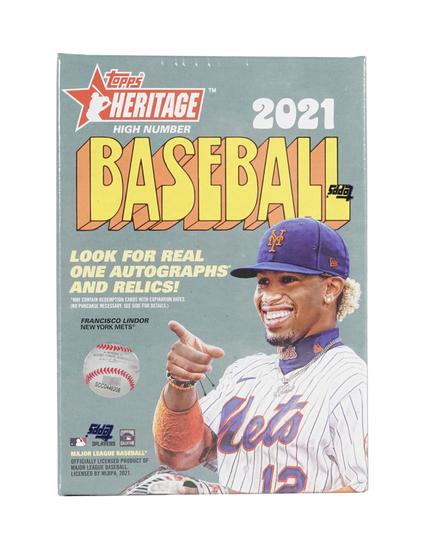 Image for 2021 Topps Heritage High Number Baseball Blaster Box