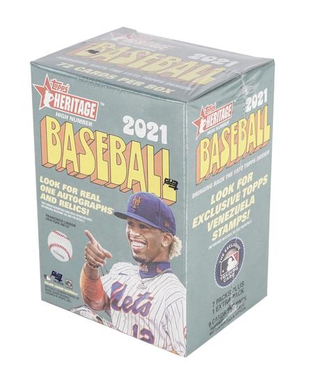 Image for 2021 Topps Heritage High Number Baseball Blaster Box