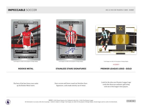 Image for 2021/22 Panini Impeccable Premier League Soccer Hobby Box