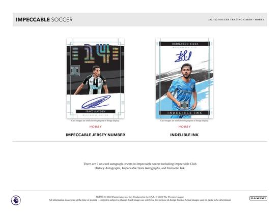 Image for 2021/22 Panini Impeccable Premier League Soccer Hobby Box