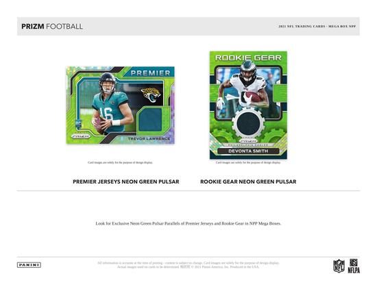 Image for 2021 Panini Prizm Football Mega Box (Neon Green Pulsar!)