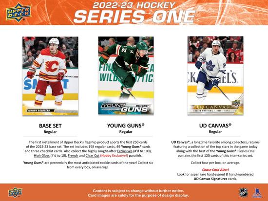 Image for 2022/23 Upper Deck Series 1 Hockey Hobby 12-Box Case