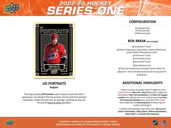 Image for 2022/23 Upper Deck Series 1 Hockey Hobby 12-Box Case