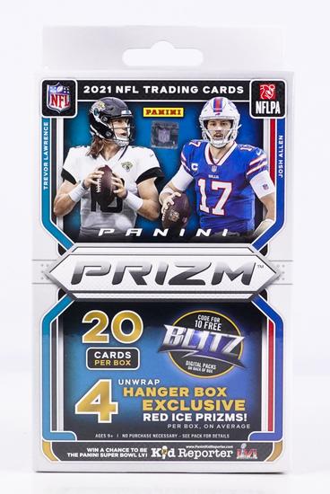 Image for 2021 Panini Prizm Football Hanger Box (Red Ice Prizms!) (Reed Buy)