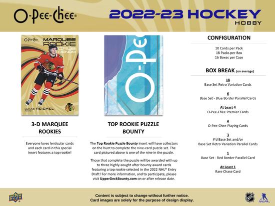 Image for 2022/23 Upper Deck O-Pee-Chee Hockey Hobby Box