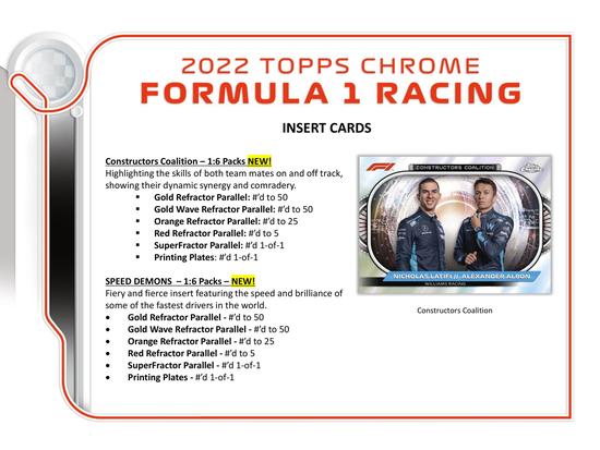 Image for 2022 Topps Chrome F1 Formula 1 Hobby Lite Box