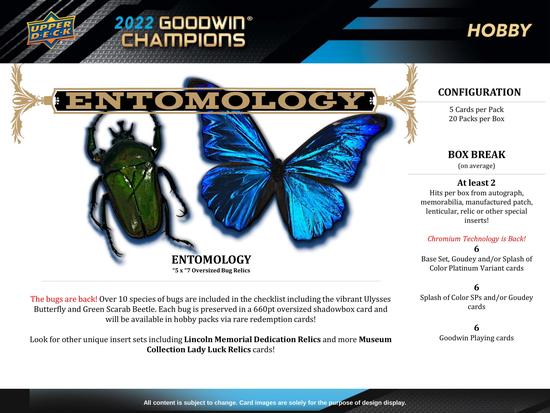 Image for 2022 Upper Deck Goodwin Champions Hobby 16-Box Case