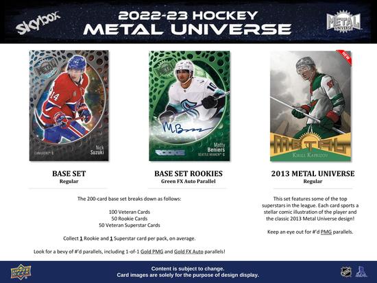 Image for 2022/23 Upper Deck Skybox Metal Universe Hockey Hobby Box