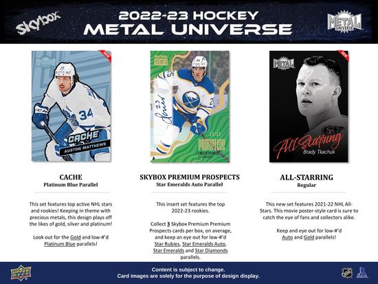 Image for 2022/23 Upper Deck Skybox Metal Universe Hockey Hobby Box