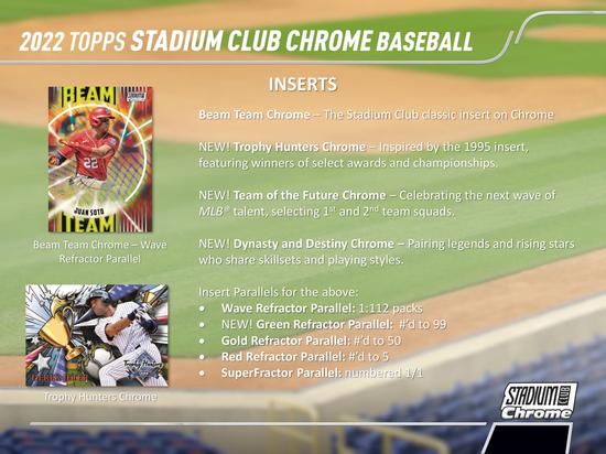 Image for 2022 Topps Stadium Club Chrome Baseball 4-Pack Blaster Box