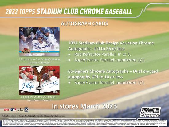 Image for 2022 Topps Stadium Club Chrome Baseball 4-Pack Blaster Box