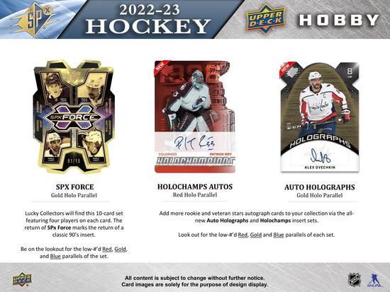 Image for 2022/23 Upper Deck SPx Hockey Hobby Box