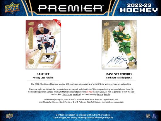 Image for 2022/23 Upper Deck Premier Hockey Hobby Box