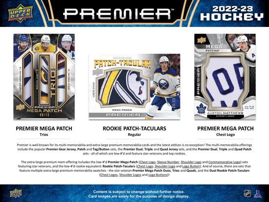 Image for 2022/23 Upper Deck Premier Hockey Hobby Box