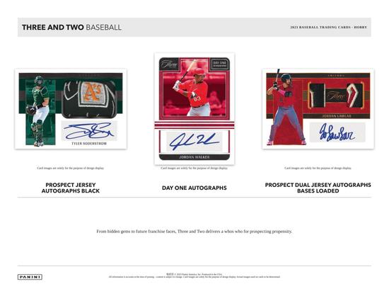 Image for 2023 Panini Three and Two Baseball Hobby Box