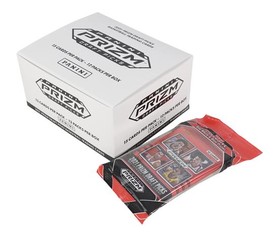 Image for 2021/22 Panini Prizm Draft Picks Basketball Cello Multi Fat Pack 12-Pack Box (Red, White, and Blue Prizms!)