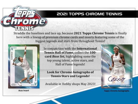 Image for 2021 Topps Chrome Tennis Hobby Box