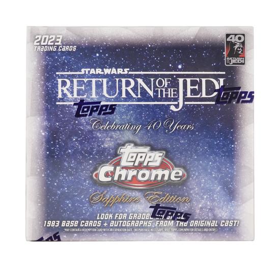 Image for 2023 Topps Star Wars: Return of the Jedi Chrome Sapphire Edition Hobby Box