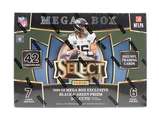 Image for 2022 Panini Select Football Mega Box (Black & Green Die-Cuts!)