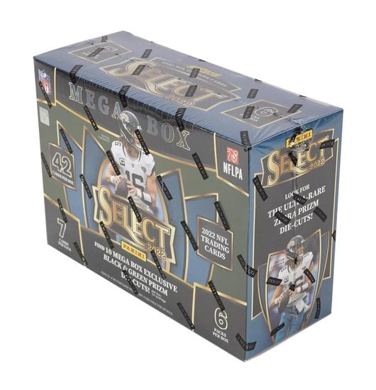 Image for 2022 Panini Select Football Mega Box (Black & Green Die-Cuts!)