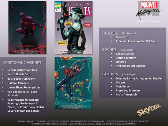 Image for Marvel Masterpieces (featuring Dan dos Santos) Hobby Box (Upper Deck 2023)