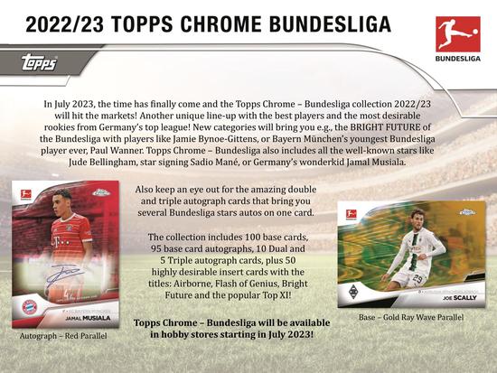 Image for 2022/23 Topps Chrome Bundesliga Soccer Hobby 12-Box Case