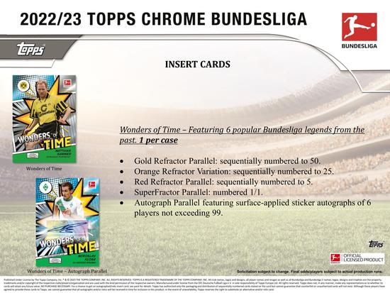 Image for 2022/23 Topps Chrome Bundesliga Soccer Hobby 12-Box Case