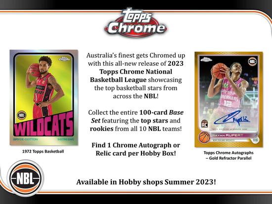 Image for 2022/23 Topps Chrome NBL Basketball Hobby 12-Box Case