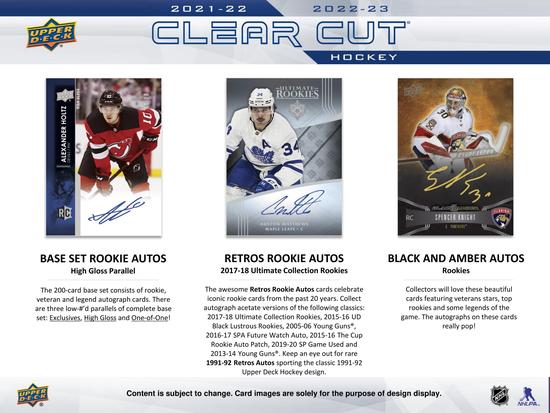 Image for 2022/23 Upper Deck Clear Cut Hockey Hobby 30-Box Case