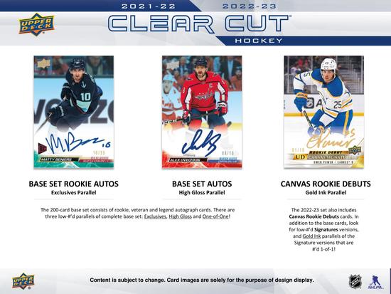 Image for 2022/23 Upper Deck Clear Cut Hockey Hobby 30-Box Case