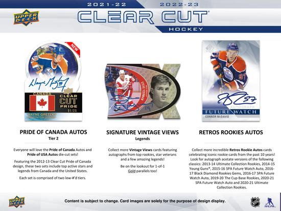 Image for 2022/23 Upper Deck Clear Cut Hockey Hobby 30-Box Case