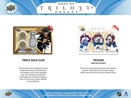 Image for 2023/24 Upper Deck Trilogy Hockey Hobby Box