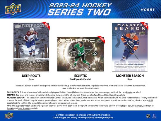 Image for 2023/24 Upper Deck Series 2 Hockey Hobby 12-Box Case