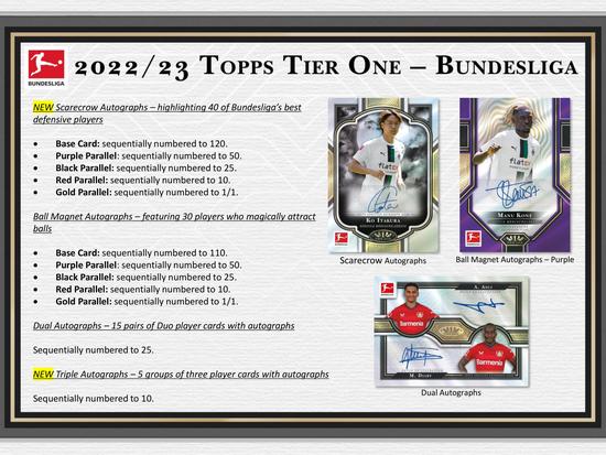Image for 2022/23 Topps Tier One Bundesliga Soccer Hobby Box
